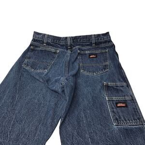VTG Dickies Carpenter Shorts Men’s 34  
Denim Work cargo Tool Pockets Y2K
